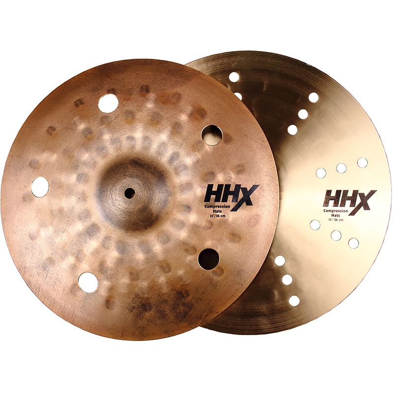 Foto van Sabian hhx compression hats 14 inch hi-hat bekken