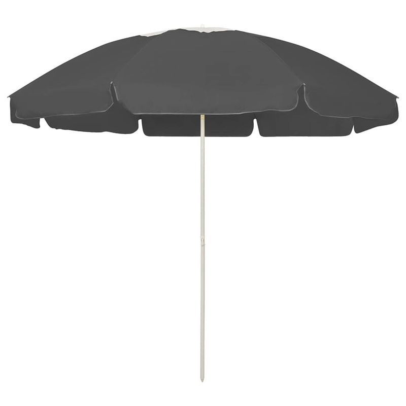 Foto van Vidaxl strandparasol 240 cm antracietkleurig