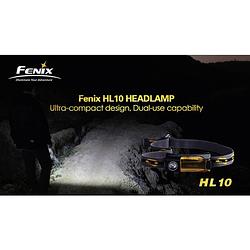 Foto van Fenix light hl10 led hoofdlamp werkt op batterijen 70 lm 27 h fenixhl10