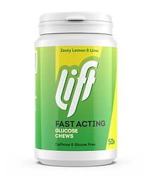 Foto van Lift fast acting glucose kauwtabletten - citroen