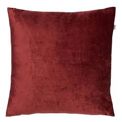 Foto van Dutch decor sky - sierkussen velvet merlot 45x45 cm - rood - rood