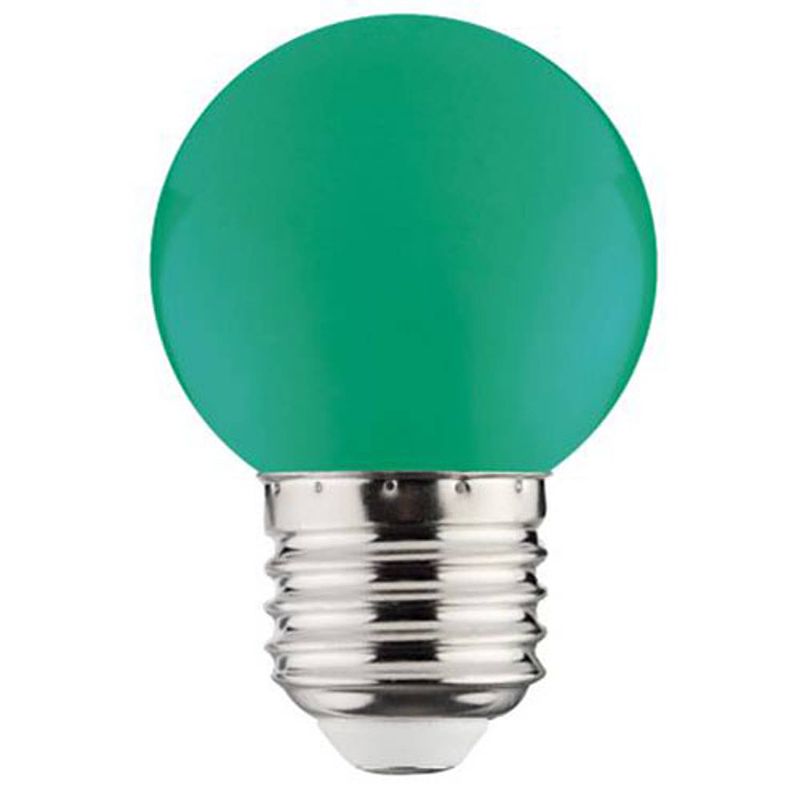 Foto van Led lamp - romba - groen gekleurd - e27 fitting - 1w