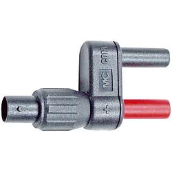 Foto van Stäubli sw xf-ss/4 meetadapter bnc-bus - banaanstekker 4 mm aanraakveilig zwart, rood