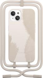 Foto van Change case tiedye apple iphone 13 back cover met koord wit