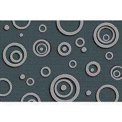 Foto van Dimex metal circles vlies fotobehang 375x250cm 5-banen