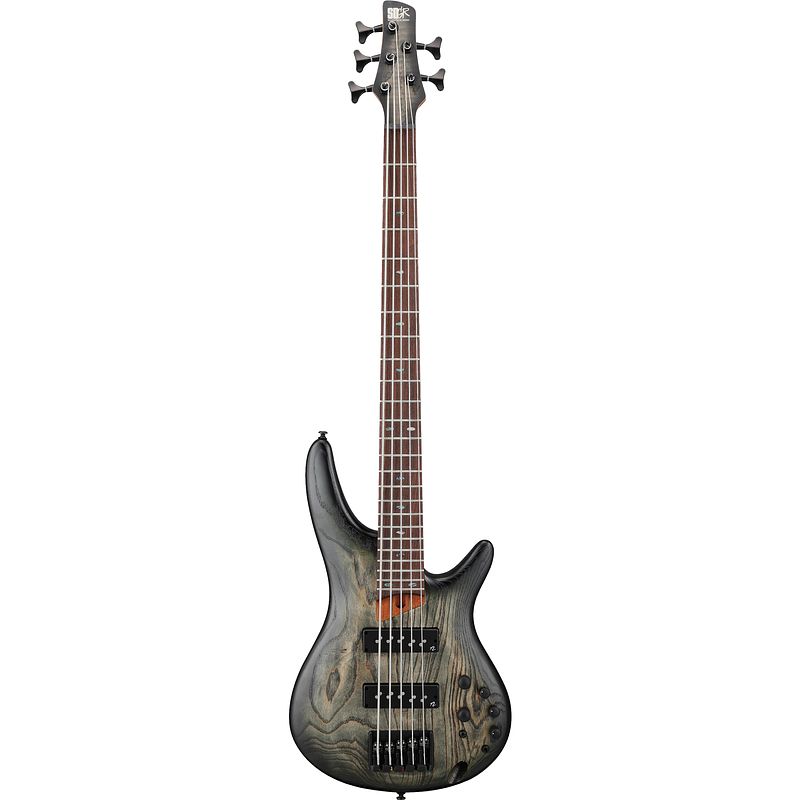 Foto van Ibanez sr605e soundgear black stained burst 5-snarige elektrische basgitaar