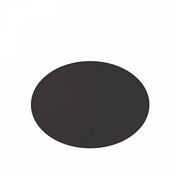 Foto van Mesapiu placemats lederlook ovaal zwart 33 x 45 cm, per 6