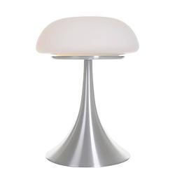 Foto van Design tafellamp - steinhauer - glas - design - e14 - l: 30cm - voor binnen - woonkamer - eetkamer - zilver