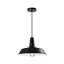 Foto van Quvio hanglamp rond zwart - quv5158l-black