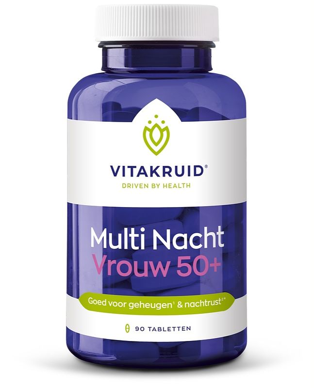 Foto van Vitakruid multi nacht vrouw 50+ tabletten