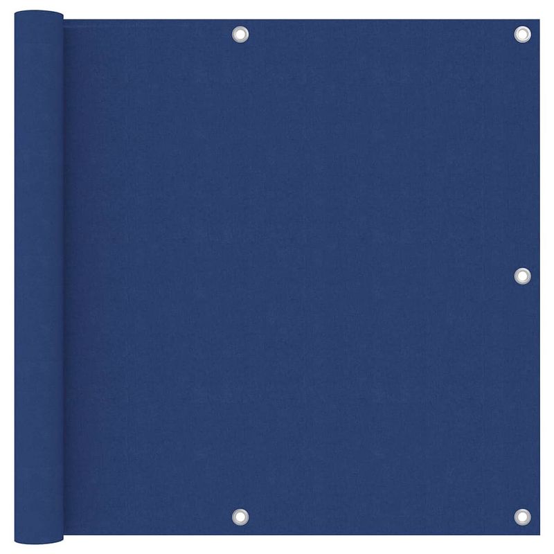 Foto van Vidaxl balkonscherm 90x500 cm oxford stof blauw