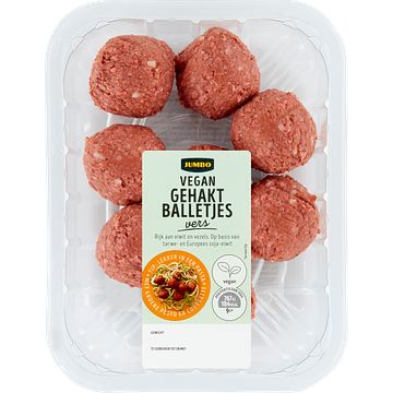 Foto van Jumbo lekker veggie 100% plantaardige gehaktballetjes 240g