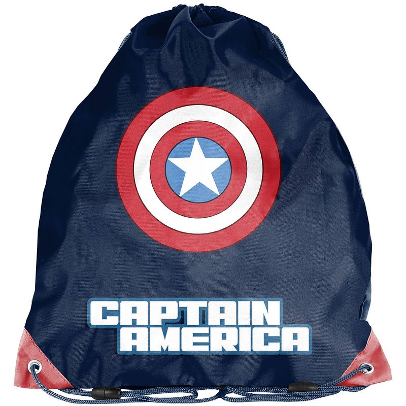 Foto van Marvel avengers gymbag schild - 38 x 34 cm - polyester