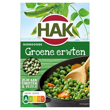 Foto van Hak gedroogde groene erwten 500g bij jumbo