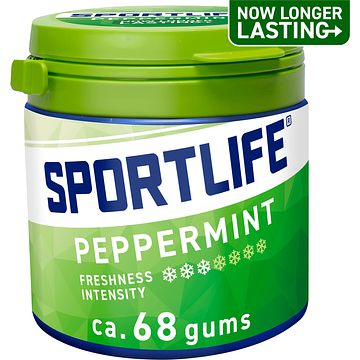 Foto van Sportlife peppermint sugar free gums 102g bij jumbo