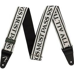 Foto van Fender george harrison all things must pass logo strap white/black gitaarband