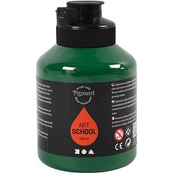 Foto van Packlinq pigment art school. donkergroen. semi-transparant. 500 ml/ 1 fles