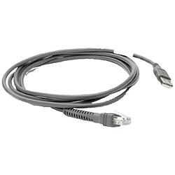 Foto van Zebra cable for ds2208 usb-kabel voor scanner zwart usb