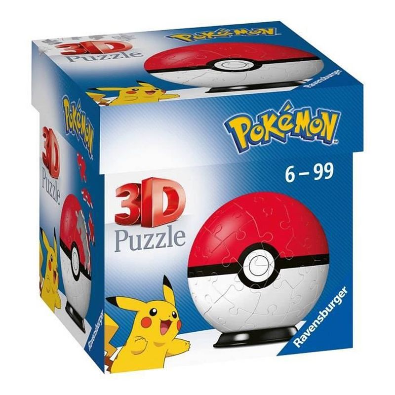 Foto van 3d ball puzzles 54 stukjes - poké ball / pokémon