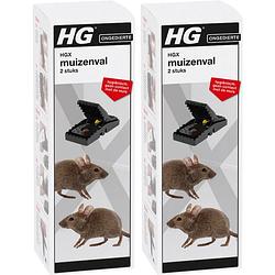 Foto van Hgx muizenval - effectief en hygiënisch bestrijdingsmiddel tegen muizen - 2 x 2 stuks!