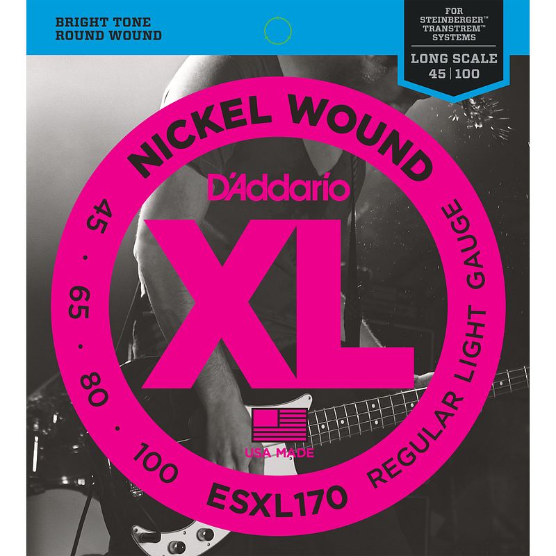 Foto van D'saddario esxl170 snarenset voor elektrische basgitaar