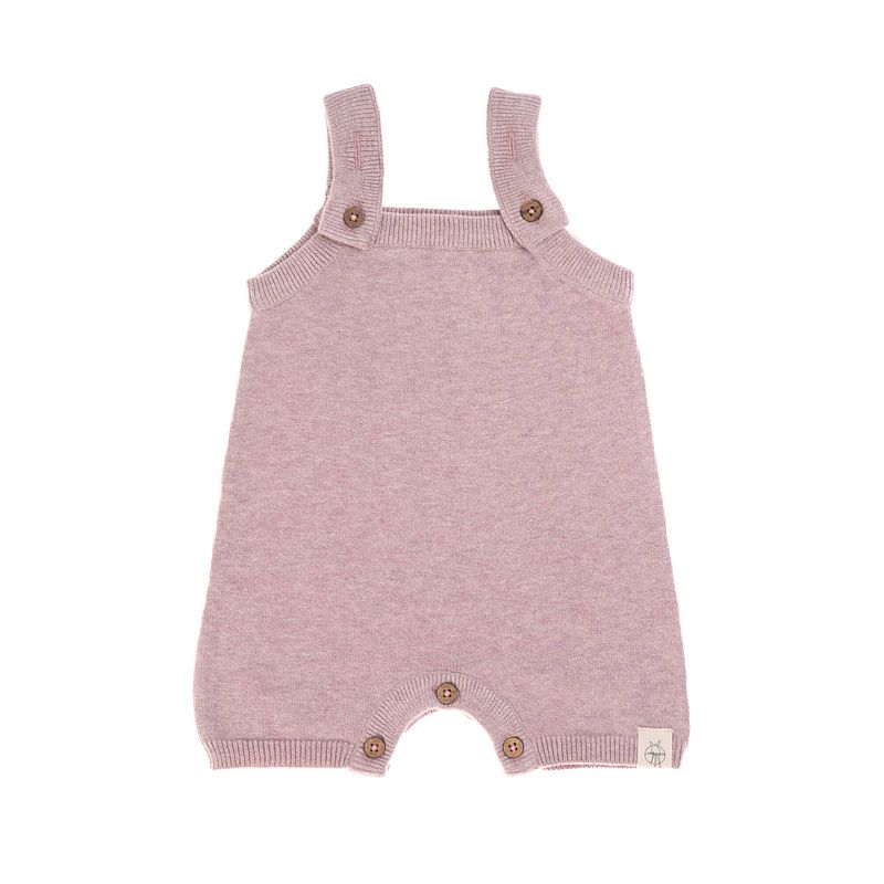 Foto van Lässig baby gebreide jumpsuit gots garden explorer light pink 62-68 2-6 mnd