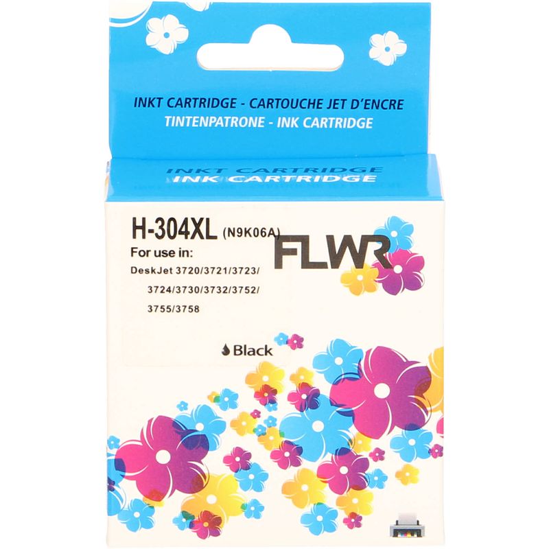 Foto van Flwr hp 304xl zwart cartridge