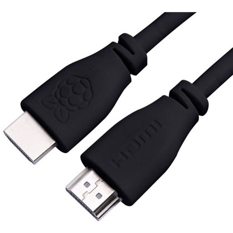 Foto van Raspberry pi® cprp010-b hdmi-kabel raspberry pi [1x hdmi-stekker - 1x hdmi-stekker] 1.00 m zwart