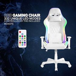 Foto van Deltaco gaming gam-080-w gaming stoel wit