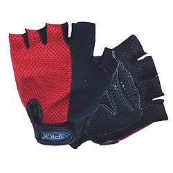 Foto van Atipick fitness-handschoenen mesh/katoen rood maat m