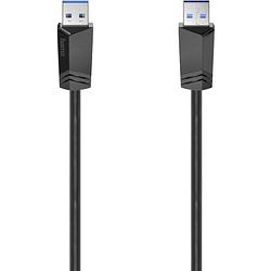 Foto van Hama usb-kabel usb 3.2 gen1 (usb 3.0 / usb 3.1 gen1) usb-a stekker 1.50 m zwart 00200624