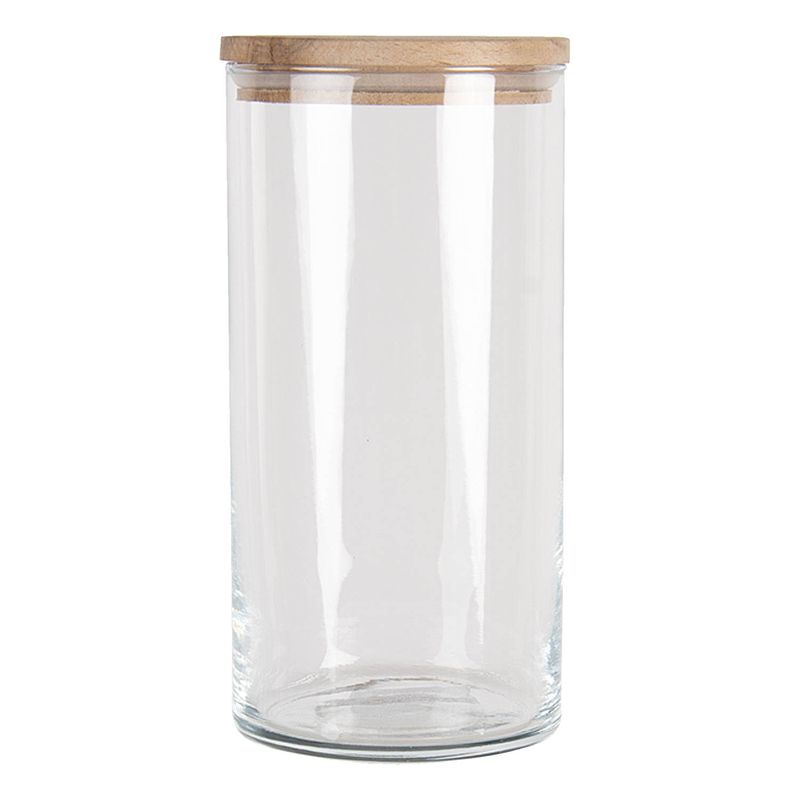 Foto van Clayre & eef voorraadpot deksel ø 10*20 cm / 1250 ml transparant glas