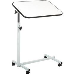 Foto van Careline bedtafel met wielen - blad 60,5 x 40.5 cm - wit