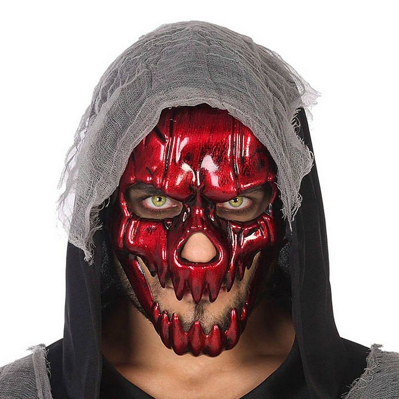 Foto van Masker intens rood schedel halloween rood