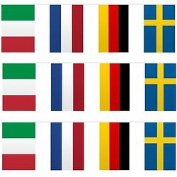 Foto van 3x vlaggenlijnen europa 10 meter - vlaggenlijnen