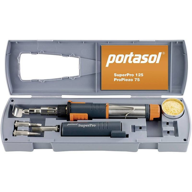 Foto van Portasol superpro set gassoldeerset 625 °c 90 min. incl. piëzo-ontsteker