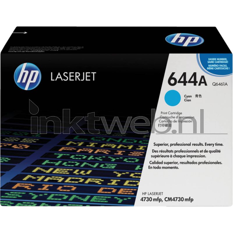 Foto van Hp 644a cyaan toner