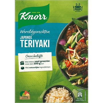 Foto van 1+1 gratis | knorr wereldgerechten maaltijdpakket japanse teriyaki 317g aanbieding bij jumbo