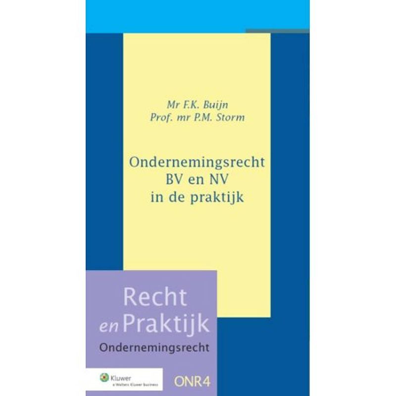 Foto van Ondernemingsrecht bv en nv in de praktijk - recht