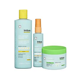 Foto van Imbue. curl - voordeelverpakking - shampoo, haarmasker & haarolie