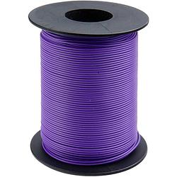 Foto van Donau elektronik 125-s50-6 draad 1 x 0.25 mm² violet 50 m