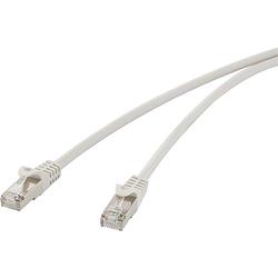 Foto van Renkforce rf-4259508 rj45 netwerkkabel, patchkabel cat 5e f/utp 30.00 m grijs snagless 1 stuk(s)