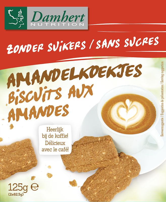 Foto van Damhert zonder suikers amandelkoekjes