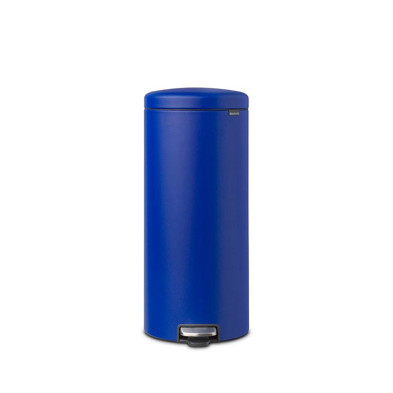 Foto van Brabantia newicon pedaalemmer 30 liter met kunststof binnenemmer - mineral powerful blue