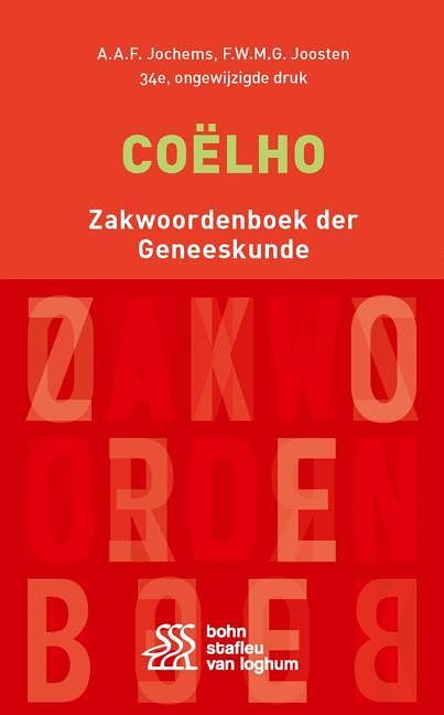 Foto van Coëlho zakwoordenboek der geneeskunde - a.a.f. jochems, f.w.m.g. joosten - paperback (9789036824965)