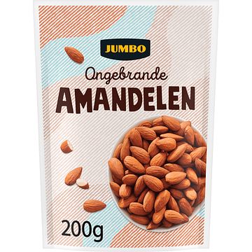 Foto van Jumbo ongebrande en ongezouten amandelen 200g