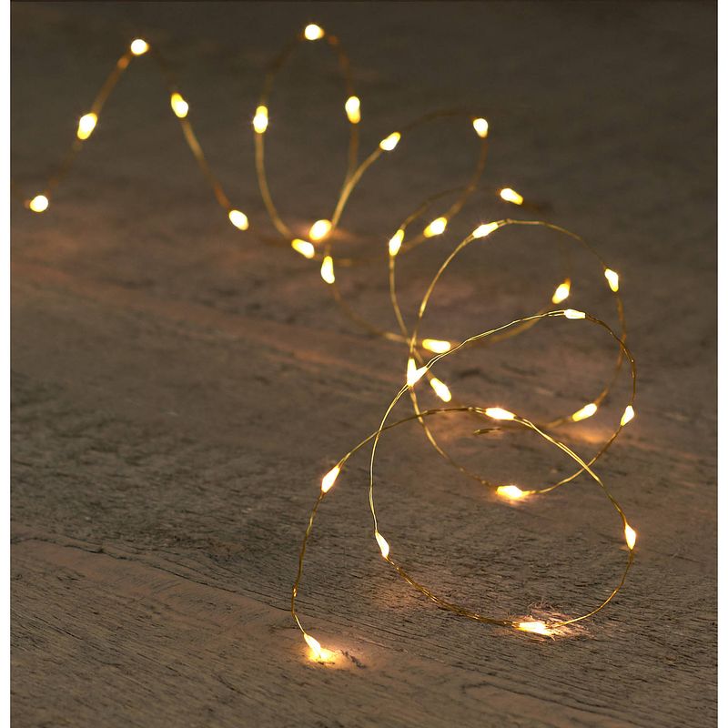 Foto van Anna collection lichtdraad - goud - met 10 leds - warm wit - 100 cm - lichtsnoeren