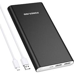 Foto van Poweradd pilot 2gs powerbank 10000 mah fast charge lipo zwart statusweergave