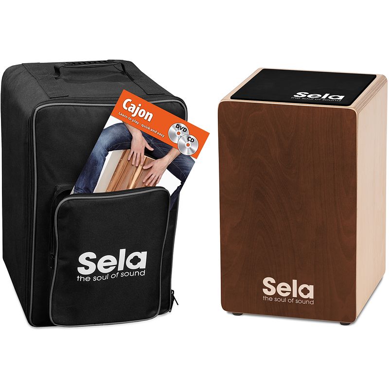 Foto van Sela se 192 fr primera brown bundle cajon set + tas, pad, franstalig boek