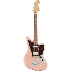 Foto van Fender limited edition player jaguar shell pink pf elektrische gitaar